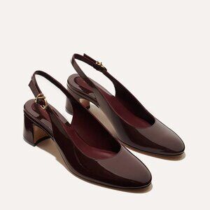 Margaux Cluny Slingback Sandals Burgundy - Size 7.5